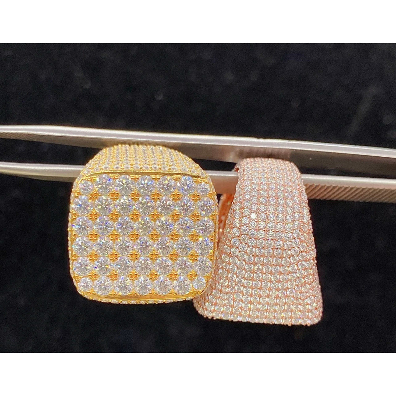 Moissanite Buss down Ring