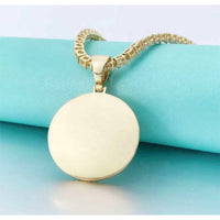 Round Moissanite Picture Pendant